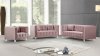 Mariel Sofa 629 in Pink Velvet Fabric by Meridian w/Options