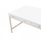 Ottey Desk 92695 White High Gloss & Gold by Acme w/Options