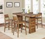 Tucson 5Pc Bar Set 182191 in Varied Natural by Coaster w/Options