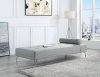 Quenti Sofa Daybed LV00826 in Gray Melange Velvet by Acme