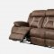 U0070 Motion Sofa in Chocolate Fabric by Global w/Options