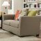 4201 Sofa & Loveseat Set in Light French Grey Fabric by Simmons