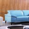 S215 Sofa in Aqua Leather by Beverly Hills w/Options