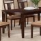 104591 Antonia Dining Table by Coaster in Cappuccino w/Options