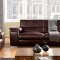 SM6021 Dinar Sofa in Dark Chocolate Bonded Leather w/Options