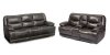 Alden Power Motion Sofa & Loveseat - Dark Grey Leather