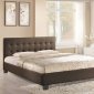 Caitlin Bed in Brown Fabric by Modway