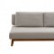 Smart Sofa Bed Convertible in Light Grey Fabric by ESF