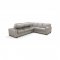 Goma Sectional Sofa LV02195 in Light Gray Leather by Mi Piace