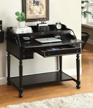 Lexden Secretary Desk CM-DK6223 in Black w/Fold-Out Writing Tray [FAOD-CM-DK6223BK-Lexden]