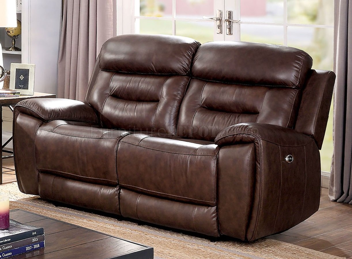 Victor Power Motion Sofa CM6972 in Brown Top Grain Leather