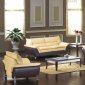 Two-Tone Bonded Leather Modern 3PC Living Room Set