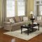 504121 Genevieve Sofa in Sandy Brown Fabric by Coaster w/Options