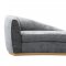 Adele Chaise Lounge TOV-L6154 - Grey Slub Velvet - TOV Furniture