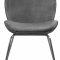 Paris Dining Chair 786 Set of 4 Grey Velvet Fabric by Meridian