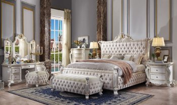 Picardy Bedroom 27880Q in Antique Pearl by Acme w/Options [AMBS-27880Q-Picardy]