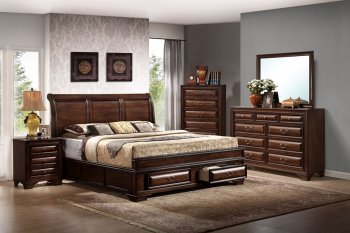 B2750 Bedroom in Espresso w/2 Drawer Bed [EGBS-B2750SD 2Drw]