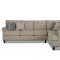 Alexa Sectional Sofa in Cream Fabric by Klaussner