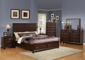 Bellwood 00160 Bedroom in Dark Cherry w/Options by Acme [AMBS-00160 Bellwood]