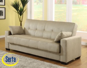 Delux Olive Microfiber Upholstery Multifunctional Sofa Bed [LSSB-Napa]