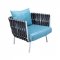 Spencer Outdoor Patio Loveseat in Grey by LeisureMod w/Options