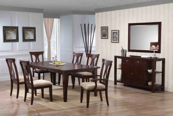 Pears Dinette Set 5Pc w/Optional Chairs, Sever & Mirror [ADDS-Pears]