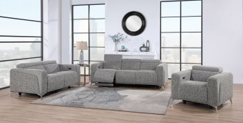 U8521 Power Motion Sofa in Taupe/Dark Gray Fabric by Global [GFS-U8521 Taupe Dark Gray]