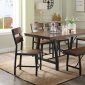 Mariatu Dining Room 5Pc Set 72455 in Oak & Black by Acme