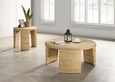 Artina Coffee Table 708508 in Natural by Coaster w/Options