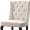 Suri Dining Chair 772 Set of 2 Cream Velvet Fabric by Meridian