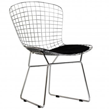 Cad Dining Chair Set of 2 w/Black or White Seat by Modway [MWDC-EEI-161 Cad]