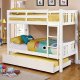 Cameron CM-BK929WH Bunk Bed in White w/Optional Trundle