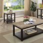 Calgary Coffee & 2 End Table Set CM4861 in Dark Walnut w/Options