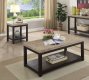 Calgary Coffee & 2 End Table Set CM4861 in Dark Walnut w/Options