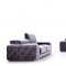 Trisha Sofa Set 3Pc 0766 in Grey Velour Fabric by VIG