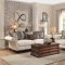 Vicarrage Sofa 8456 in Cream Fabric by Homelegance w/Options