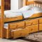 Solid Pine Contemporary Twin Tri-Plex Bunk Bed