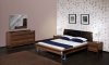 Brown Finish Modern Bedroom w/Optional Items