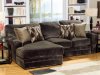 Chocolate Fabric 2pc Everest Modern Sectional Sofa w/Options