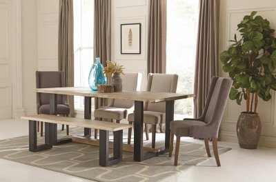 Levine Dining Table 180181 by Coaster w/Options