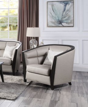 Zemocryss Chair 54237 in Beige Fabric by Acme [AMAC-54237 Zemocryss]