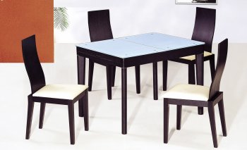 DT6016 Wenge Dining Table with Options [AHUDS-DT6016-DC3041C]