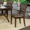 Holly 7Pc Dining Room Set CM3023T in Satin Walnut