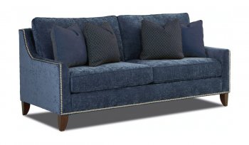 Emmy Sofa & Loveseat K16510 in Blue Fabric by Klaussner [KRS-Emmy K16510 Blue]