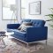 Loft Sofa in Navy Faux Leather by Modway w/Options