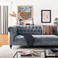 Hanny Sofa TOV-S48 in Grey Velvet Fabric by TOV Furniture