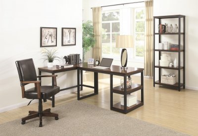 Marple 801241 Home Office Desk 2Pc Set by Coaster w/Options