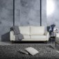 U858 Sofa & Loveseat in White Leather Gel by Global w/Options