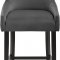 Demi Counter Stool 724 Set of 2 Grey Velvet Fabric by Meridian