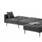 Duzzy Sectional Sofa 50485 in Dark Gray Fabric by Acme